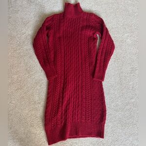 Ann Taylor Red Turtleneck Sweater